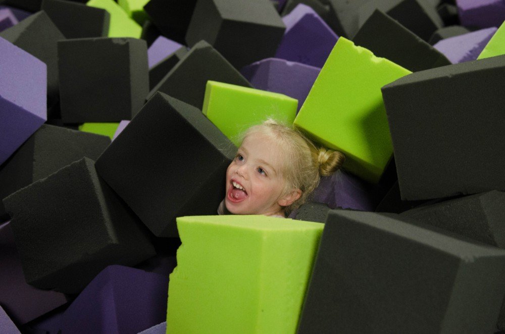 foam pit during kid's time