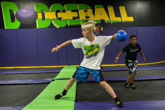 dodgeball at kids birthday